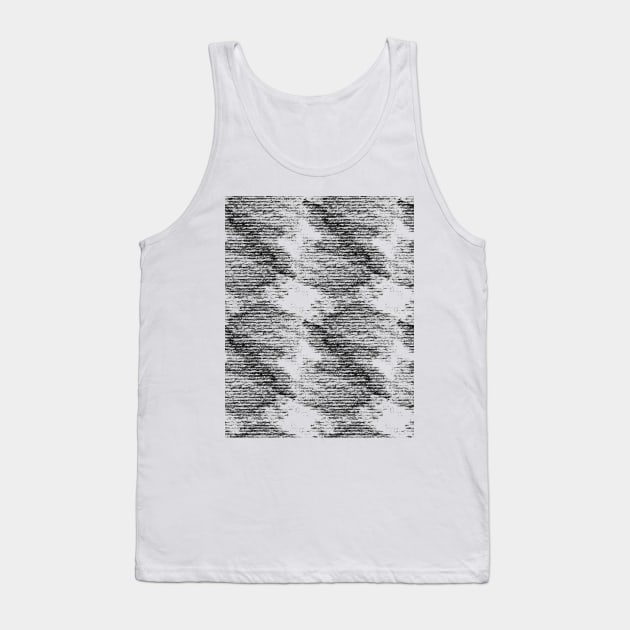 Monochrome grunge pattern Tank Top by ilhnklv